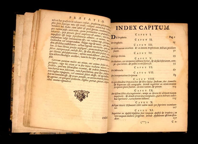 From the Rare Book Collection: Tractatus Theologico-Politicus (Hamburg : Henricum Künraht, 1670)