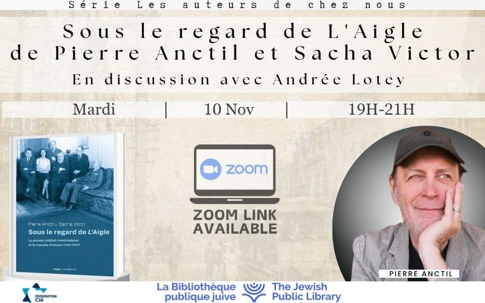 Authors from Home | Sous le regard de L'Aigle d'Pierre Anctil