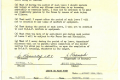 Contract from Royal Canadian Air Force  ca. 1942