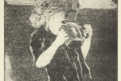 Etching, "Thirst", [ca. 1960]. Joseph Prezament. Jewish Public Library Archives, 1291_00072.