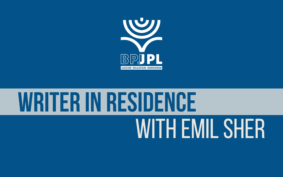 Image of The Jewish Public Library Announces NEW Writer in Residence with Author and Playwright Emil Sher